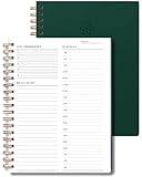 Undated Daily Planner - Time Blocking & ADHD Planner. To Do List, Hourly Schedule, Daily and Monthly Agenda. Designed for Time Management & Productivity. Spiral-Bound Notebook. 200 Pages, A4.