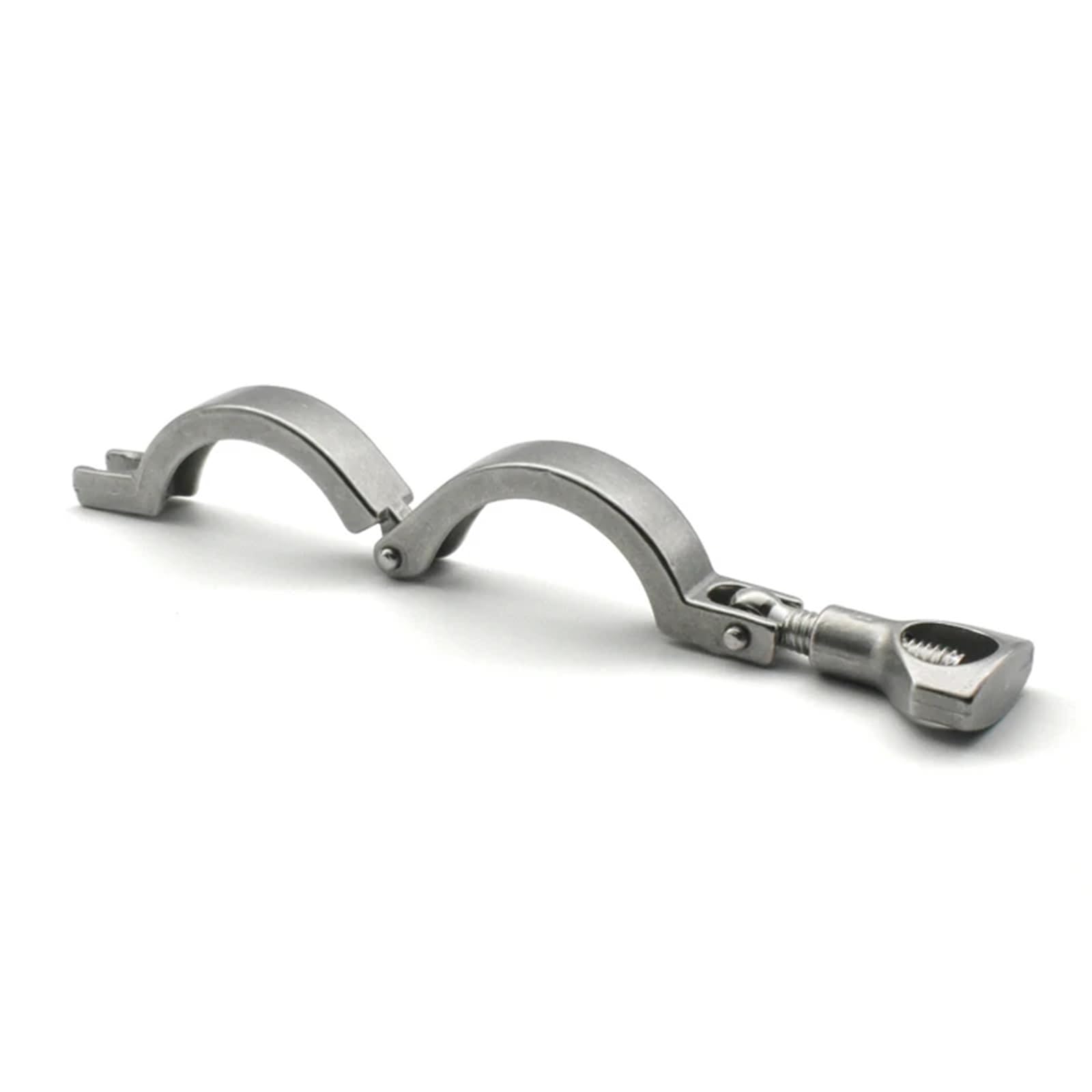 Collier de serrage à trois clips 1,5"-4", bague de serrage en acier inoxydable SS304, accessoires de raccords.(K119mm(Weigh250g))