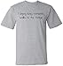 I Enjoy Long Romantic Walks to The Fridge Men's T-Shirt Large Gray