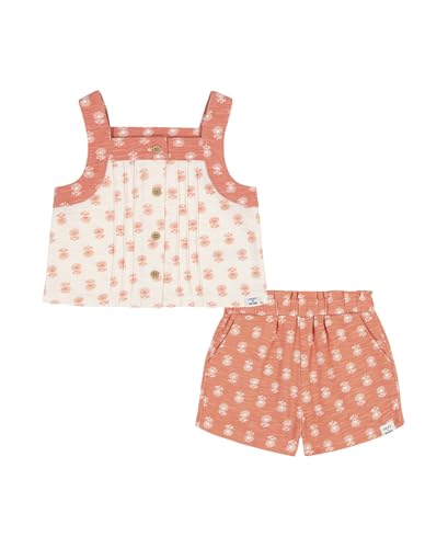 Conjunto corto Lucky Brand para niñas con dos prendas cómodas de algodón