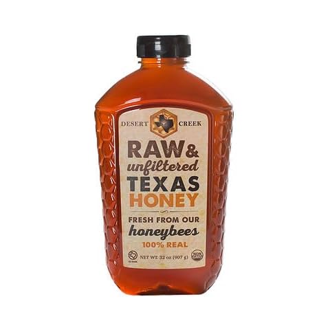 Desert Creek Honey Raw, Unfiltered, Unpasteurized Texas Honey, 2 lb., 32 oz. Cover