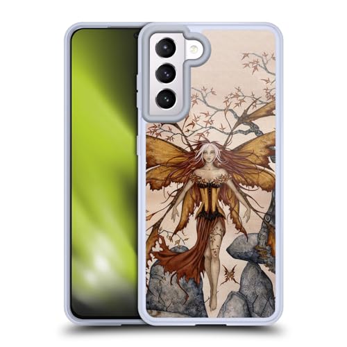 Carcasa Samsung Galaxy S21 5G Silicona Gel Funda Amy Brown Autumn Pixies Elegante