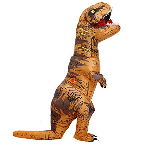 Child s Inflatable T-Rex Costume Dinosaur with dinosaur eggs (Brown)