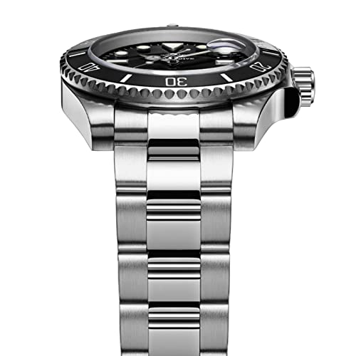 Miniatura 8 de Addiesdive 41mm Reloj Analógico De Cuarzo Para Hombre 20 Bar Resistente Al Agua Acero Inoxidable Reloj De Pulsera Para Hombre Grande Luminoso Negro