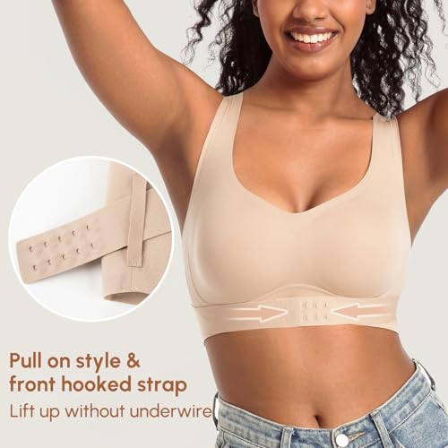 Posture Bra for Women Wireless Push Up Bralette Full Coverage Back Support Brasieres4