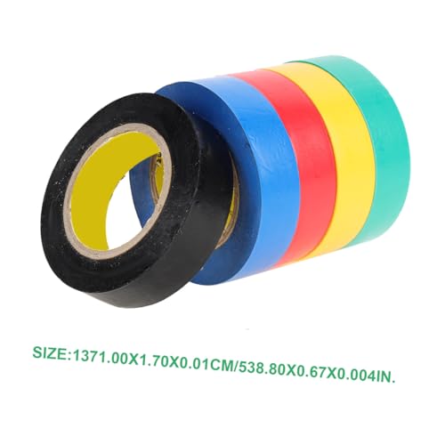 Ruban isolant électrique haute adhérence PVC de qualité industrielle résistant chaleur 10 pièces