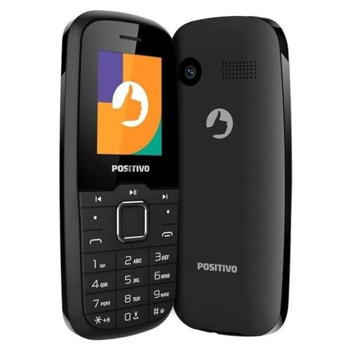 Celular Positivo P26 4G Tela 1,8", Câmera traseira, 48MB RAM 128MB, Bluetooth, Modem Tethering - Preto