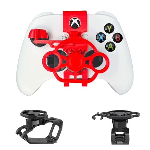 TXW Mini Steering Wheel for X-box One/Series X|S Controller, Red