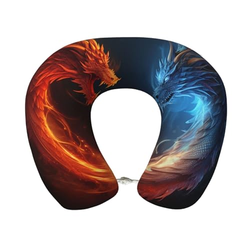 Almohada de espuma viscoelástica para cuello de viaje