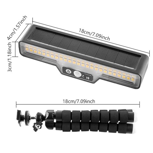 Luces solares de movimiento con sensor automático gran angular para iluminación de escalones 6
