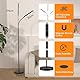 OUTON Stehlampe LED Dimmbar 15W 1500LM, Leselampe mit 4 Farbtemperatur, Fernbedienung und Touch Steuerung, 1H Timer, Leseaufgabe Beleuchtung für Wohnzimmer Schlafzimmer Büro, Schwarz