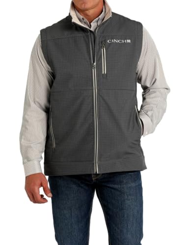 Cinch Men's Conceal Carry Grey Bonded Vest