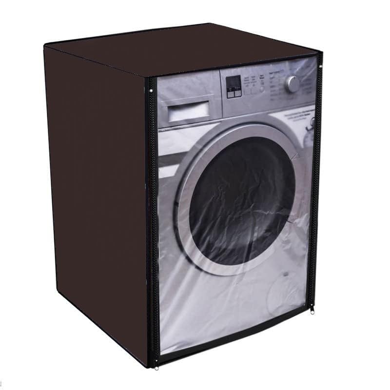 Padmansh® Front Load Washing Machine Cover for IFB 6Kg, 6.5kg, 7kg, 7.5kg, 8kg (Front Clear Panel), Pack of 1, Suitable for All Brands Washing Machine, (Size: 24*24*33 Inches) (Brown) (B0CD27Y465) Amazon Price History, Amazon Price Tracker