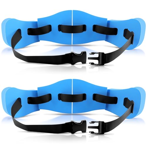 Swim Belt with Adjustable Strap Eva Foam Flotation Belt for Adults Buoyancy Belt Swimming Belt for Pool Exercise Swim Training Tool for Kids Adults Beginners (1 Blue)
