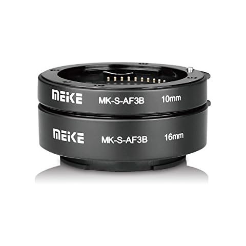 Anillo de extensión de Enfoque automático de plástico Macro 10 mm 16 mm para Sony E-Montaje Cover