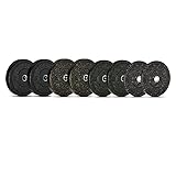 MuscleSquad Coloured Crumb Rubber Olympic Bumper Plates 100kg Set