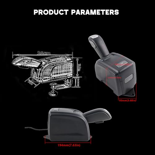 VVORHSBELL USB-vrachtwagen-simulator-schakelhendel compatibel met Euro Truck Simulator 2 (ETS2) American Truck Simulator (ATS), PC Vervangt versnellingshendel LHD compatibel met Volvo Truck FH12 FH13 - Afbeelding 4