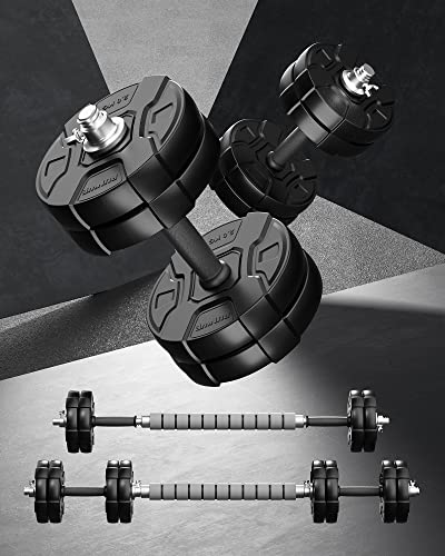 RUNWE Adjustable Dumbbells Barbell Set 40 50 70 90 100 lb, 1