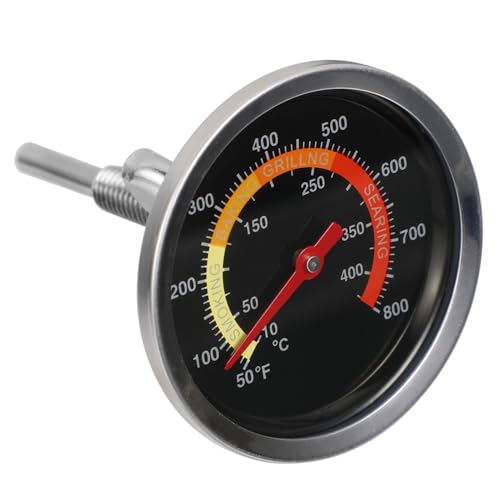 EXAOMBLE オーブン対応高耐熱油温計 迅速読み取り調理用温計 キッチン グリル料理測定器 耐錆 耐衝撃設計 家用バーベキュー温管理