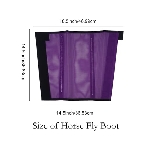 Image of 4 Pack Mesh Fly Boots for Horse Loose Breathable Horse Leggins Protective Horse Leg Wraps Protective Horse Leggings for Preventing Flies Bites (E)