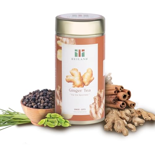 HEILAND Lemon Grass Ginger Tea – Herbal Loose Leaf Tea, Caffeine-...