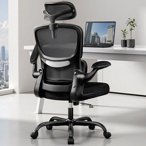 High Back Ergonomic Office Chair, Breathable Mesh Desk Chair with...