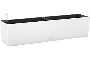 Lechuza Canto Stone 15680 Balconera Self-Watering Planter In White Matte