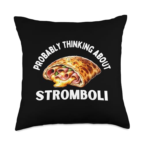 Venice Revealed Food Funny Stromboli Calzone Italian Cuisine Lover Foodie Pun Throw Pillow, 18x18, Multicolor
