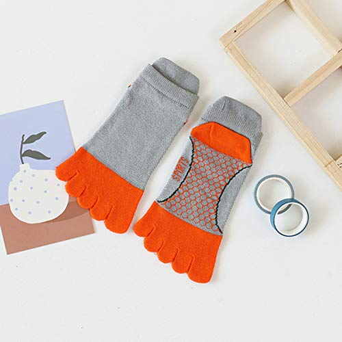 FAMKIT Kids Toe Socks 5 Pair Children Five Finger Toe Socks Breathable Cotton Sports Five Finger Socks for 3-12 Years3