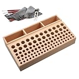 Vmiorzq Werkzeug Ständer | Buchenholz Stanzwerkzeug Halterung Mit Leder - Werkzeugregal für Lederarbeiten,Für Frauen Männer Freunde Zuhause Haushalt Indoor Arbeiten