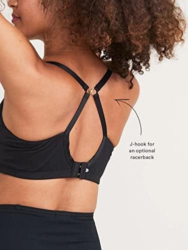 HATCH Everyday Nursing Bra - Breastfeeding Nursing Clip Down Maternity - Premium Cotton - Adjustable Wireless Comfort with One Handed Nursing Clasp - J Hook for Optional Racerback - XL