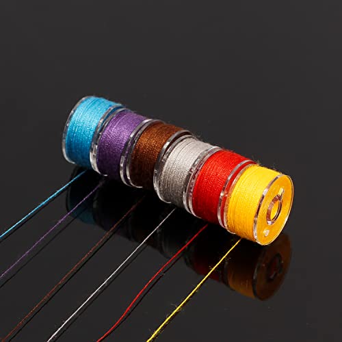144Colors Prewound Bobbin Thread Plastic Size A Sa156 Class 15 Polyester Thread 4Box Each 36Colors For Embroidery And Sewing Machine Use Bobbin With Thread Sewing Threads Assorted Colors #TOP2