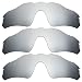 IMYTPFT 3 Compatible/Replacement for Lenses oakleys Radar EV Path Titanium Mirror Polarized