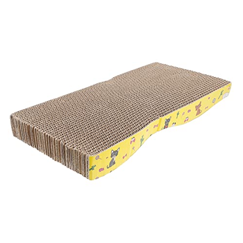 FONDOTIN 1個 猫のおもちゃ 猫の爪とぎ 猫の杖のおもちゃ 猫のスクラッチパッド 猫テープ 猫用ペットおもちゃ 子猫のスクラッチボード 面白いスクラッチボード ペットの猫のスクラッチ ボード