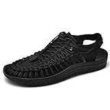 Sohle: Gummi Fnho Wanderschuhe Sportschuhe,Wanderschuhe,Paar lässige Strandschuhe, Trend Wilde Sandalen-schwarz_39