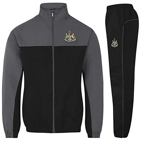 Newcastle United FC Official Gift Boys Tracksuit Set Black 10-11 Years LB Cover