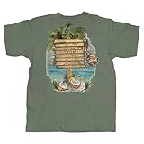 OLD GUYS RULE T-Shirts for Men, Weather Station - Birthday, Holiday, Retirement Gift for Dad, Grandpa, Husband - Novelty Graphic Tee for Beach Lovers, Tropical Vacation (Heather Green, X-Large)