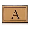 Stini house warming gift new home personalized birthday gifts for women mom couple housewarming hostess gift ideas 20 x 32 initial a coco coir welcome customizable indoor entrance front door mat  urban country home decor