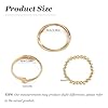 YANCHUN Chunky Silver Bangles Stackable Bracelets for Women Non Tarnish Gold Pearl Bracelet Stack Trendy Jewelry Gifts #5