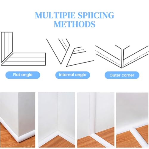 Image of Serplex PVC Cord Cover 6.6ft Self Adhesive Floor Cord Hider Wall Wire Holder Hider Cuttable Soft PVC Floor Cord Hider Flexible Wire Cover Reuseable Cord Cover Cord Guider