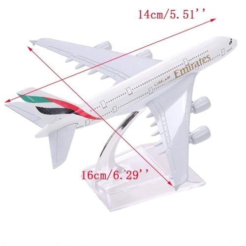 Image of Toys Uncle Diecast Aeroplane Scale Model, (A380 EMIRAT), Multicolor