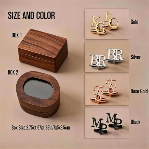 Mancuernillas personalizadas para hombre en acero inoxidable miniatura 3