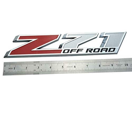 Image of 1x 10 Inch Big Z71 OFF Road Emblems Badge Replacement for GMC Chevy Silverado Sierra Suburban 2500hd (Red)