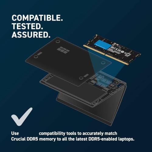 Image of 16GB DDR5 Laptop RAM | 4800MHz High-Speed Memory Module | PC5-38400 | 262-Pin SO-DIMM | 1.1V | for Notebook & Laptop