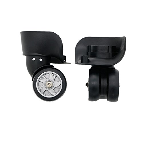 Super Ma 360 Spinner Luggage Wheel Replacement Repairment Mute Wheels(Black, Couple)