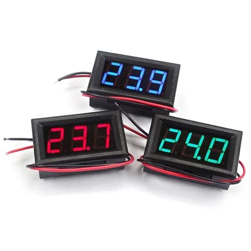 Voltmètre LED DC 4.7-30V bleu haute précision pour auto et moto - 4