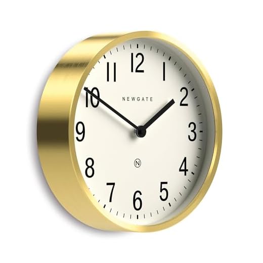 NEWGATE® Master Edwards Wall Clock Metal Clock Analog Wall Clock Mid Century Clock Kitchen Wall