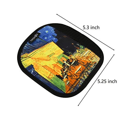 Cm Pack Of 5 Neoprene Luggage Handle Wrap Handle Grip Luggage Identifier For Travel Bag Luggage Suitcase (Painting Patterns - Vango (5 Pcs)) #TOP2