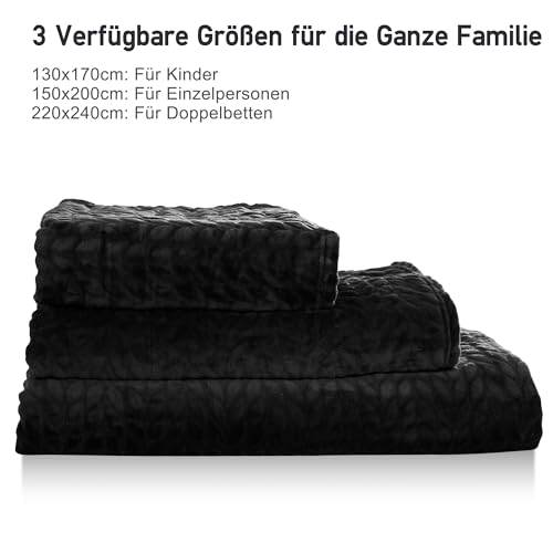 Winthome Kuscheldecke Flauschig Weich, Decke Warm, ohne Hitzestau, Oeko-TEX – Ansicht 4