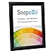 SnapeZo Black Certificate Frame 8.5x11, Front-Loading Aluminum, 1 Inch Profile, Front-Loading Snap Frame, Wall Mounting